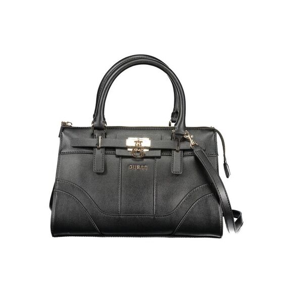 Guess Jeans Black Polyurethane Women Women's Handbag